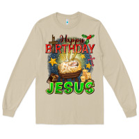 Mushroom happy birthday jesus Long Sleeve Tee - FaDigitalArtStudio