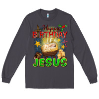 Smoke happy birthday jesus Long Sleeve Tee - FaDigitalArtStudio
