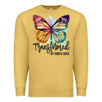 Antique Gold transformed by god's love Premium Sweatshirt - JahusDesignShop