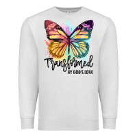 Oatmeal Heather transformed by god's love Premium Sweatshirt - JahusDesignShop