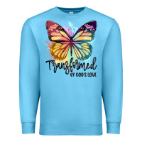 Ocean Blue transformed by god's love Premium Sweatshirt - JahusDesignShop