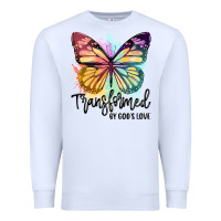 White transformed by god's love Premium Sweatshirt - JahusDesignShop