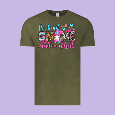 Be Kind Gnome Matter What Vintage Tee Designed By Oliviacreatesart