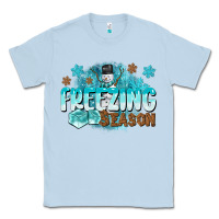 Dusty Blue freezing season Classic Tee - CowGirlArtShop