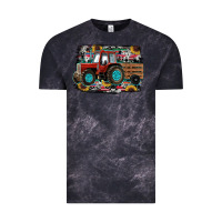 Cloud Black western tracktor Vintage Tee - RanaPortraitStore
