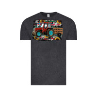 Vintage Black western tracktor Vintage Tee - RanaPortraitStore