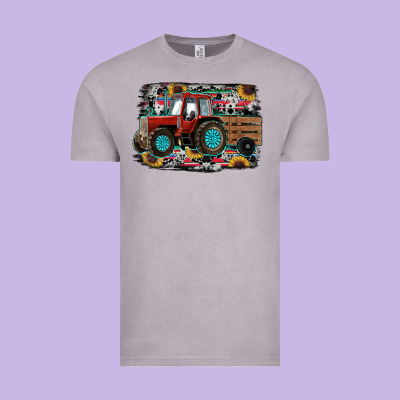 Western Tracktor Vintage Tee Designed By Ranaportraitstore
