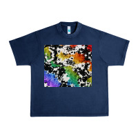 Navy rainbow pride cowhide tumbler Urban Heavy Tee - FaDigitalArtStudio