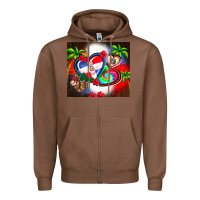 Chestnut dominican republic  leopard Zipper Hoodie - AdoDesignShop