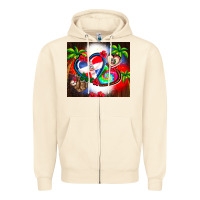 Sandshell dominican republic  leopard Zipper Hoodie - AdoDesignShop