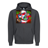 Smoke dominican republic  leopard Zipper Hoodie - AdoDesignShop