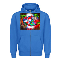 True Royal dominican republic  leopard Zipper Hoodie - AdoDesignShop