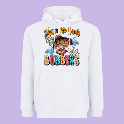 Show Me Your Bobbers Heavyweight Hoodie Designed By Jahusdesignshop
