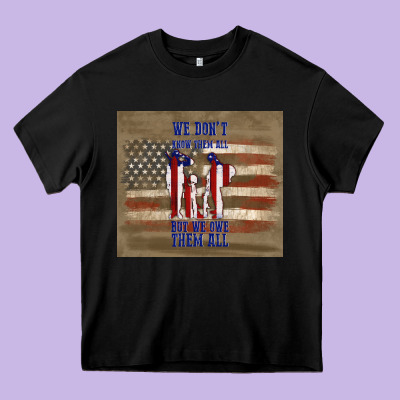We Don't Know Them All But We Owe Them All Heavy Core Tee Designed By Tumblerdesignbyshophia