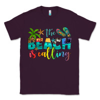 Plum the beach is calling Classic Tee - Artiststas
