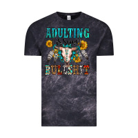 Cloud Black adulting is some bullshit Vintage Tee - OliviaCreatesArt