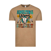 Vintage Coffee adulting is some bullshit Vintage Tee - OliviaCreatesArt