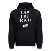 Black aoc tax the rich Urban Hoodie - baoMotion