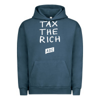 Pigment Midnight Navy aoc tax the rich Urban Hoodie - baoMotion