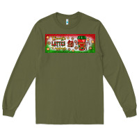 Army Green flannels lattes leggings Long Sleeve Tee - BundleAndBundleShop