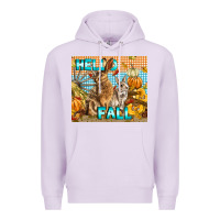 Lilac Hello Fall Rabbit Premium Hoodie - LillyAllenDesigns