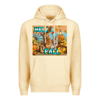 Pina Colada Hello Fall Rabbit Premium Hoodie - LillyAllenDesigns
