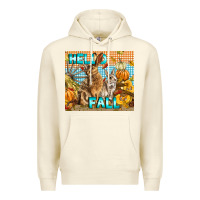 Sandshell Hello Fall Rabbit Premium Hoodie - LillyAllenDesigns