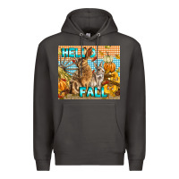 Smoke Hello Fall Rabbit Premium Hoodie - LillyAllenDesigns