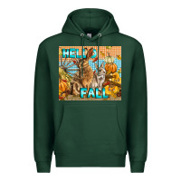 Sports Green Hello Fall Rabbit Premium Hoodie - LillyAllenDesigns