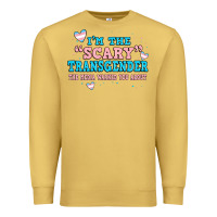 Antique Gold im scary transgender the media warned you about Premium Sweatshirt - JahusDesignShop