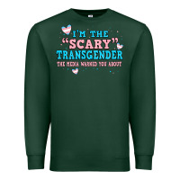 Sports Green im scary transgender the media warned you about Premium Sweatshirt - JahusDesignShop