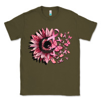 Army Green cancer sunflower Classic Tee - CowGirlArtShop