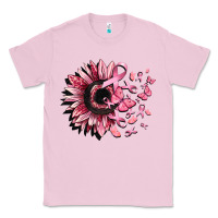 Bubblegum Pink cancer sunflower Classic Tee - CowGirlArtShop