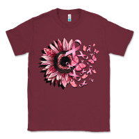 Burgundy cancer sunflower Classic Tee - CowGirlArtShop
