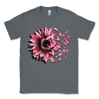 Charcoal Heather cancer sunflower Classic Tee - CowGirlArtShop