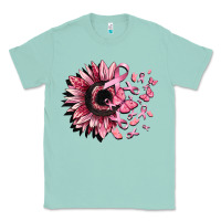 Seafoam cancer sunflower Classic Tee - CowGirlArtShop