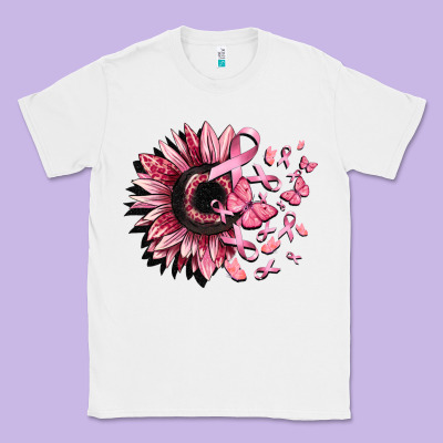 Cancer Sunflower Classic Tee Designed By Cowgirlartshop