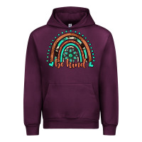 Mauve Wine be kind western turquoise rainbow Urban Hoodie - JahusDesignShop