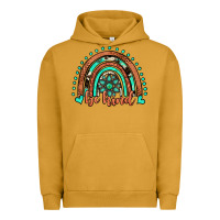 Pigment Peanut Butter be kind western turquoise rainbow Urban Hoodie - JahusDesignShop