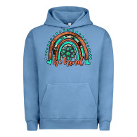 Pigment Pebble Blue be kind western turquoise rainbow Urban Hoodie - JahusDesignShop