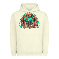 Pigment Pistachio be kind western turquoise rainbow Urban Hoodie - JahusDesignShop