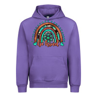 Tulip be kind western turquoise rainbow Urban Hoodie - JahusDesignShop