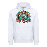 White be kind western turquoise rainbow Urban Hoodie - JahusDesignShop