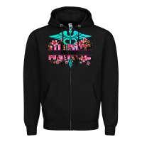 Black floral nurse custom name Zipper Hoodie - AdoDesignShop
