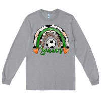 Heather Grey Soccer Rainbow Long Sleeve Tee - RanaPortraitStore