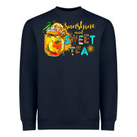 Navy sunshine and sweet tea Heavyweight Sweatshirt - AdoDesignShop