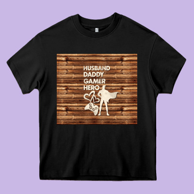Husband Daddy Gamer Hero Heavy Core Tee Designed By Tumblerdesignbyshophia