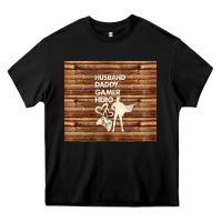 Black husband daddy gamer hero Heavy Core Tee - TumblerDesignByShophia