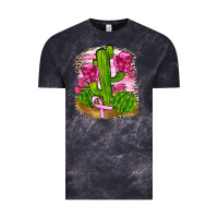 Cloud Black breast cancer cactus Vintage Tee - FaDigitalArtStudio