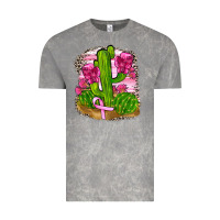 Cloud Rock breast cancer cactus Vintage Tee - FaDigitalArtStudio